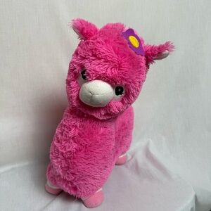Fiesta Pink Alpaca Llama Plush Luke and Luna 18.5 Inch Stuffed Animal Cute